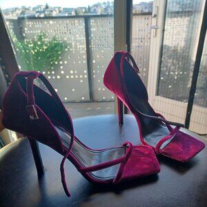 Zara Heels Magenta Size 39